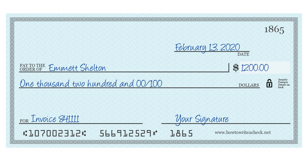 How To Write A Check For 10 Dollars The Best Guide